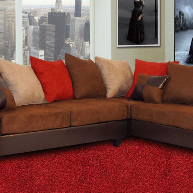 300 Muti/Color Brown Sectional