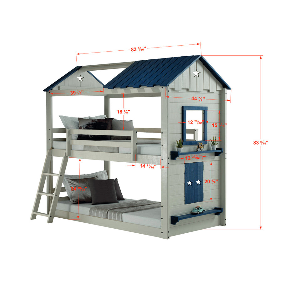 1580-TTLGB_1575-TB Twin/Twin Star Gaze BunkBed