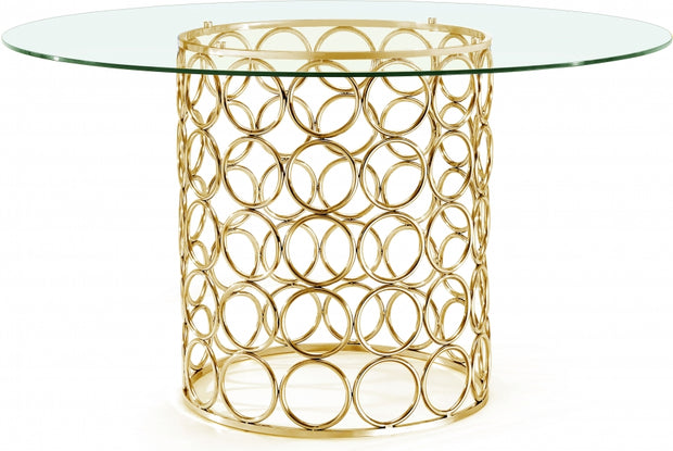 Opal Black/Gold Dining Set