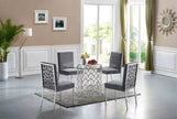 Opal 2 Grey Dining Set