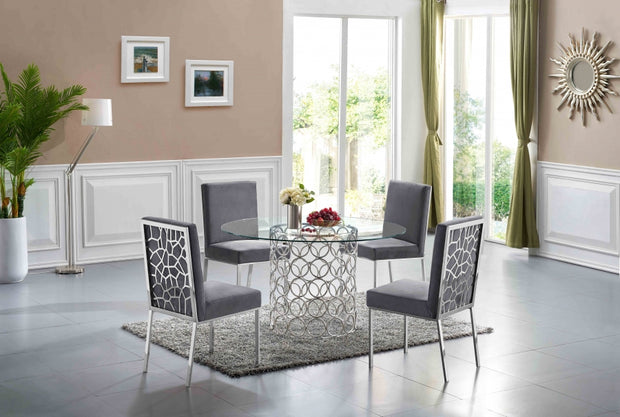 Opal 2 Grey Dining Set