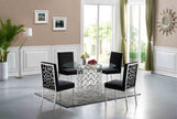 Opal 2 Black Dining Set