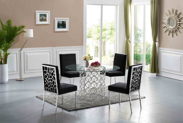 Opal 2 Black Dining Set