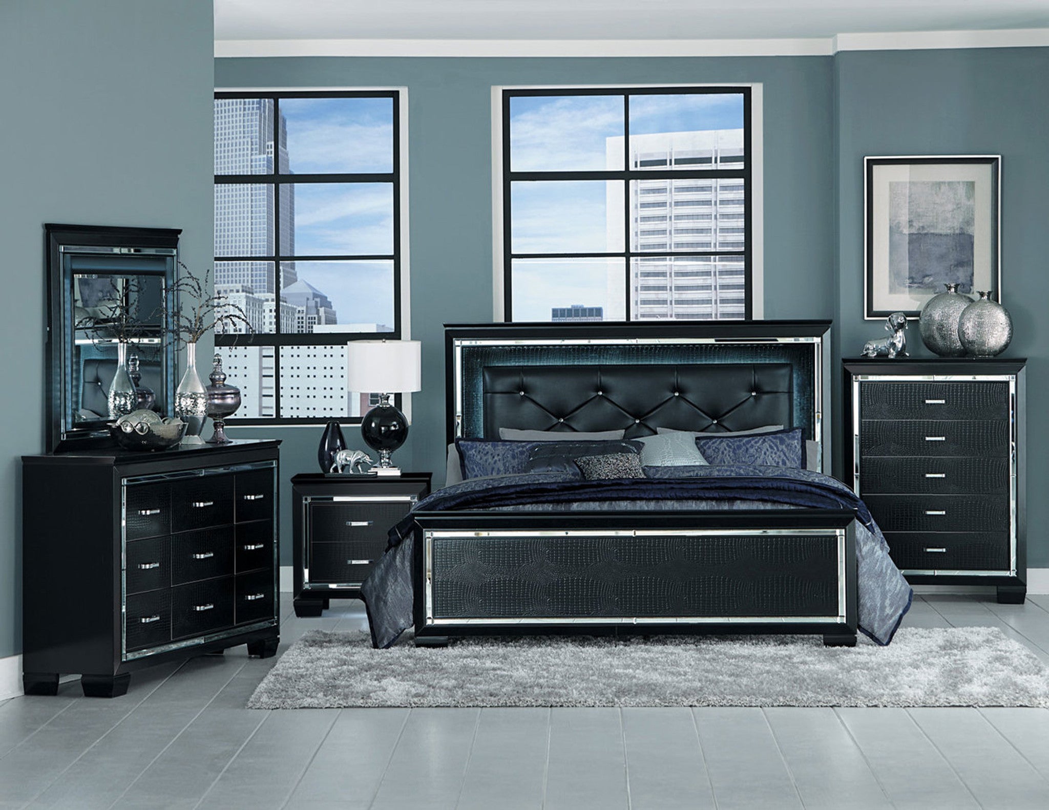 1916BK Allura Bedroom Set