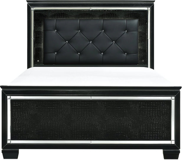 Juego de dormitorio negro Allura 1916