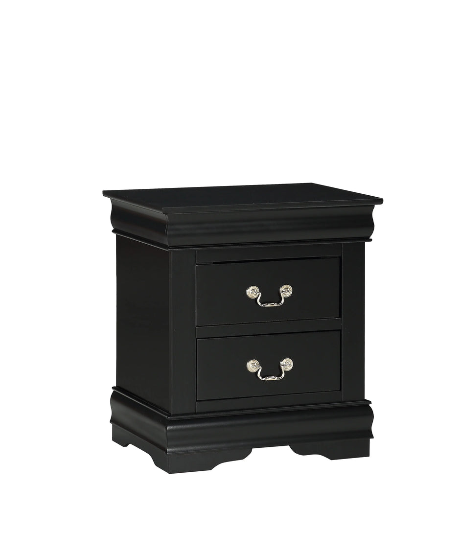 B3950 LOUIS PHILIP BLACK BEDROOM SET