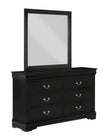 B3950 LOUIS PHILIP BLACK BEDROOM SET