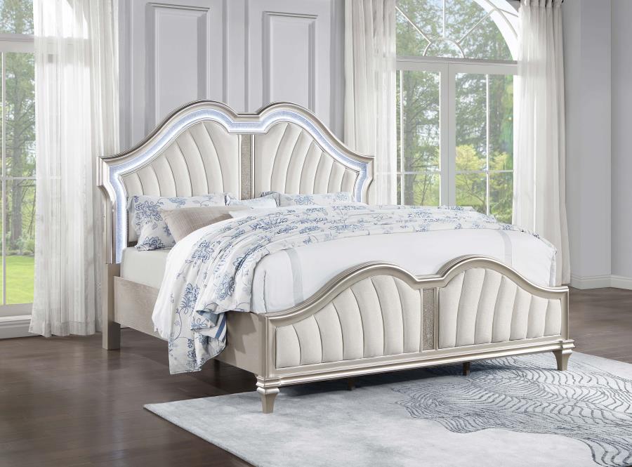 223391 Cream White Evangeline Bed