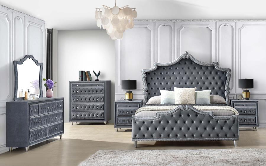 223581 Antonella Grey Bedroom Set