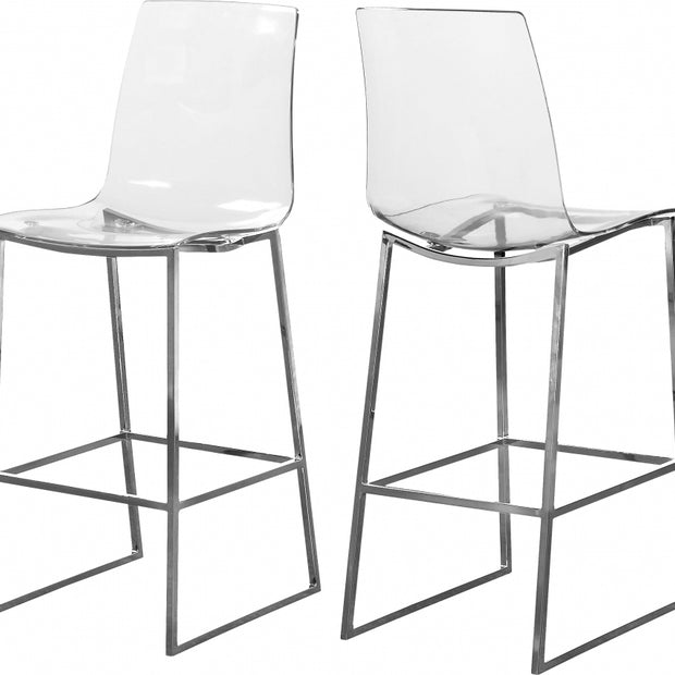 Lumen Chrome Counter Stool
