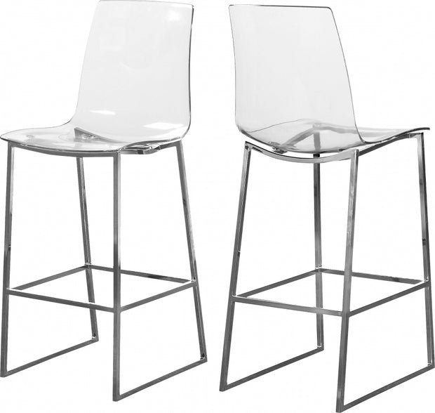 Lumen Chrome Counter Stool