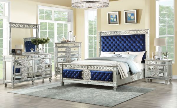 Varian Blue Bedroom Set