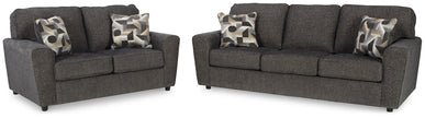 Ashley 26804 Cascilla Grey Sofa and Loveseat