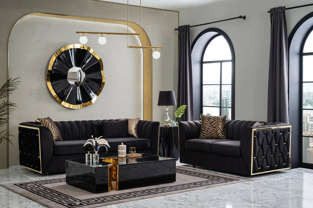 Dream Black Sofa & Loveseat
