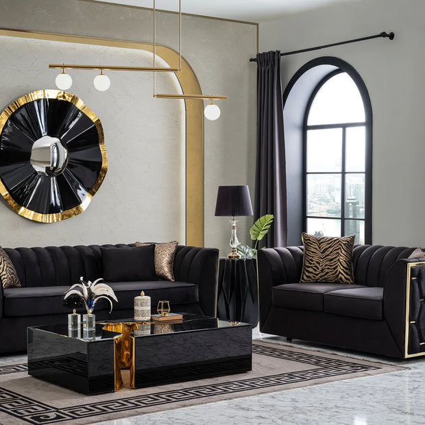 Dream Black Sofa & Loveseat