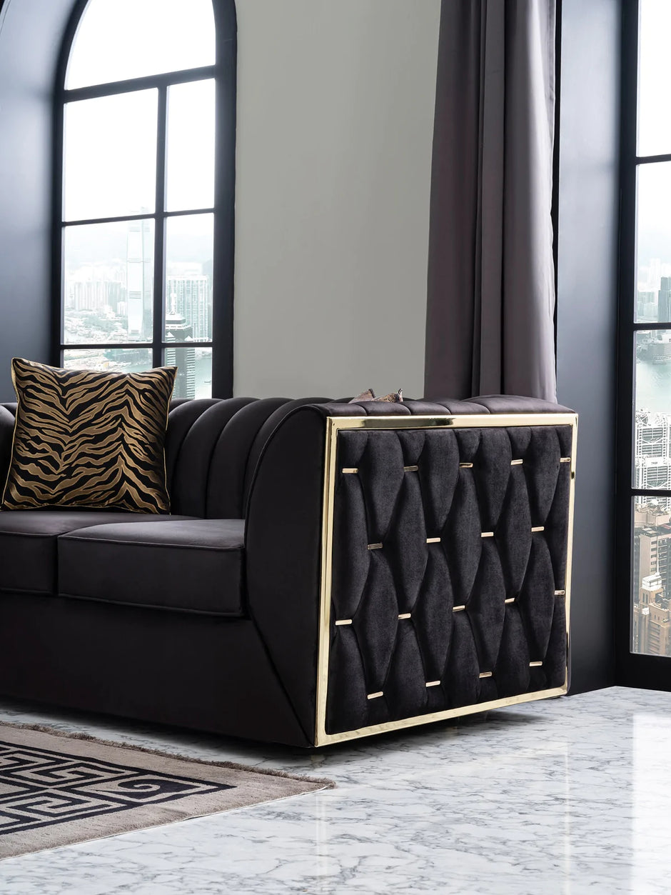 Dream Black Sofa & Loveseat