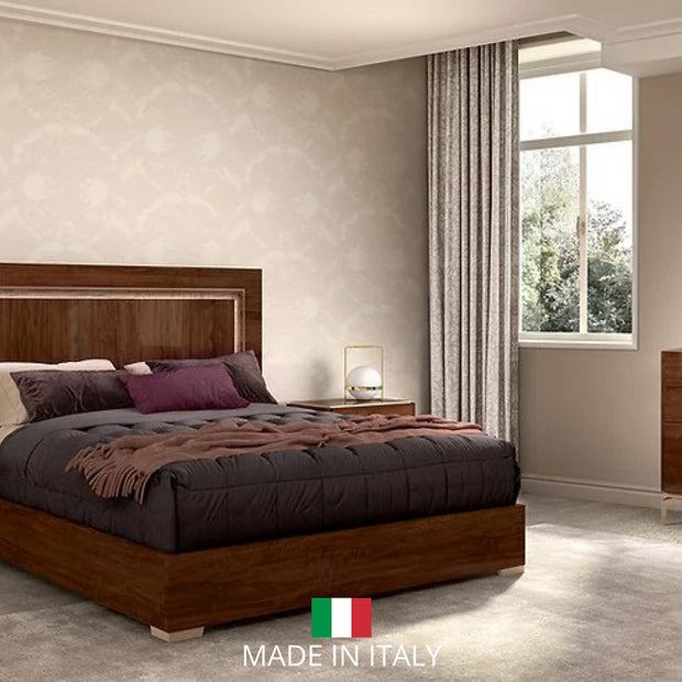 LED Eva Brown Bedroom Set