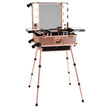SlayCase® XL Vanity Travel Train Case in Rose Gold Bling