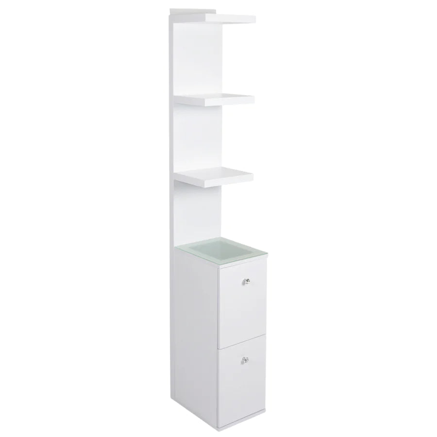 SLAYSTATION WHITE NATALIE COLUMN WITH DRAWERS