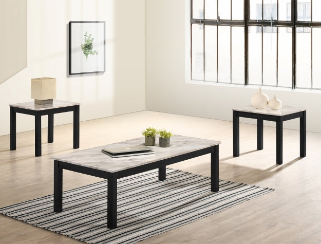 4167 THURNER WHITE COFFEE TABLE SET