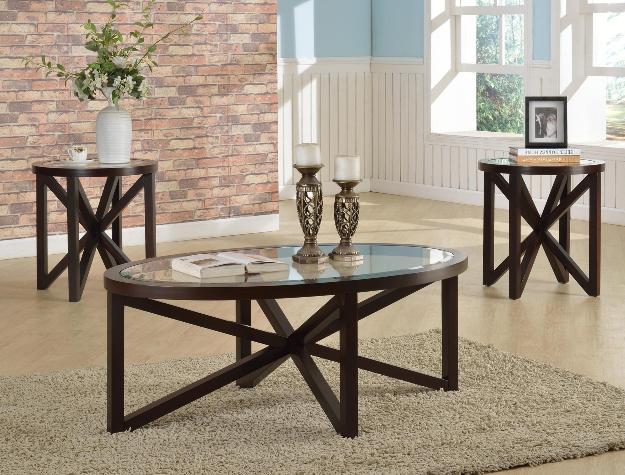 4249 COLE BROWN COFFEE TABLE SET