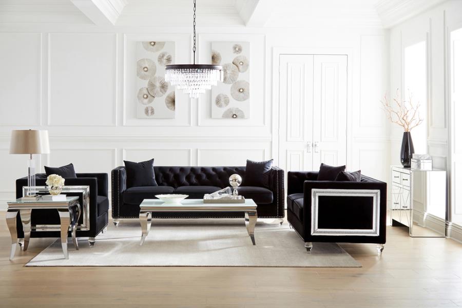 Delilah Black Living Room Set