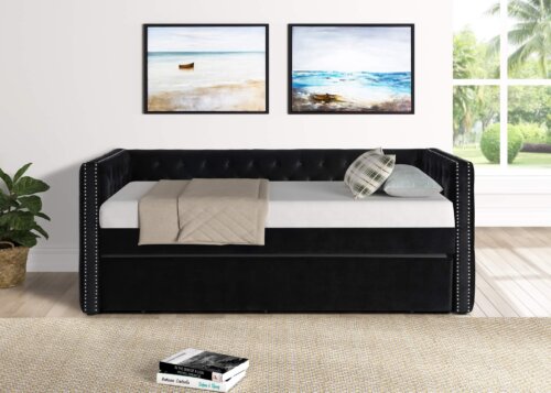 5335BK TRINA BLACK DAYBED