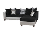 300 Sliver/Black Sectional