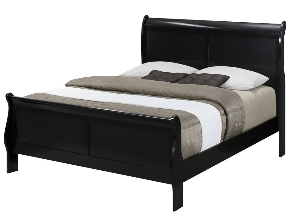 B3950 LOUIS PHILIP BLACK BEDROOM SET