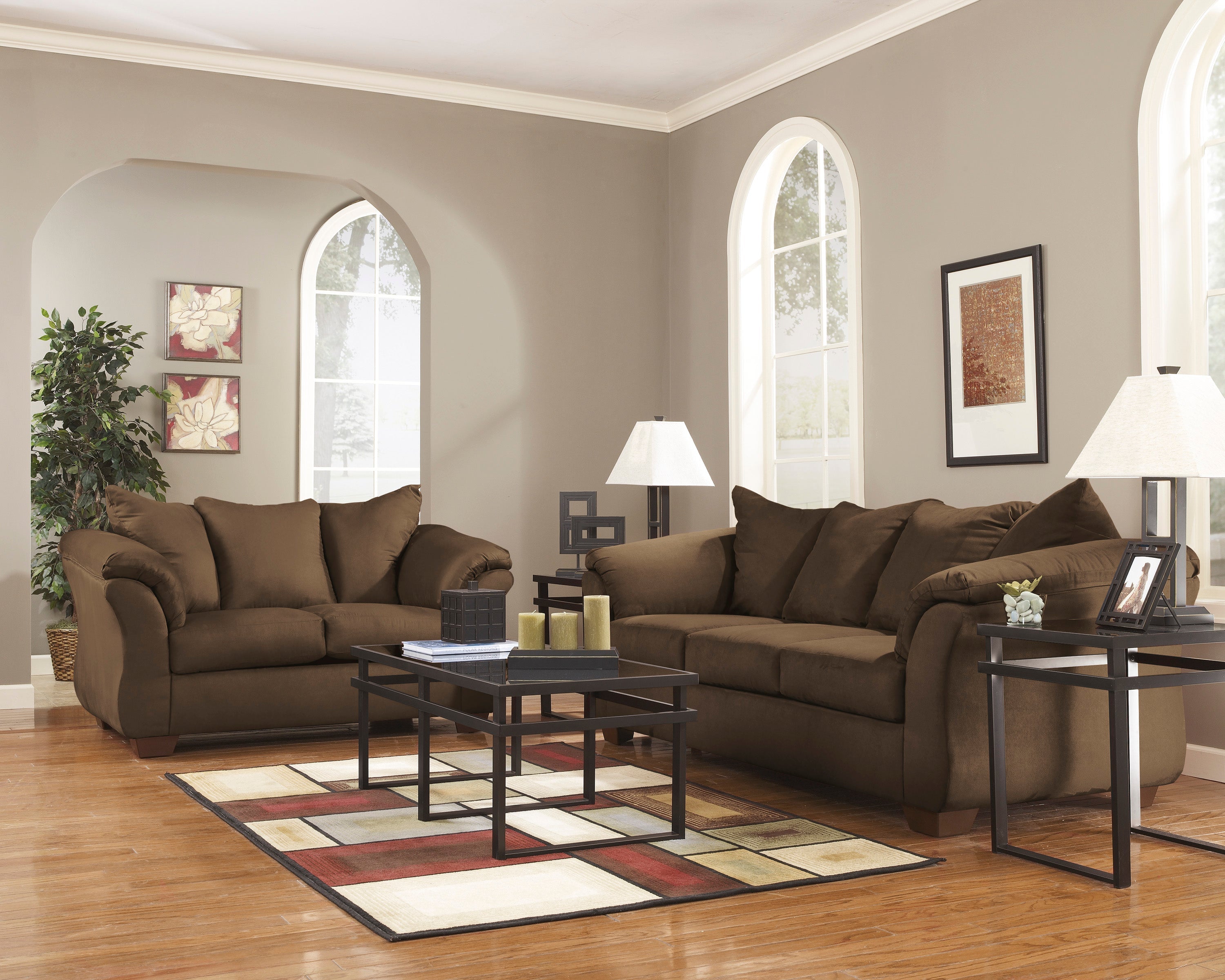 Ashley 75004 Darcy Cafe Sofa and Loveseat