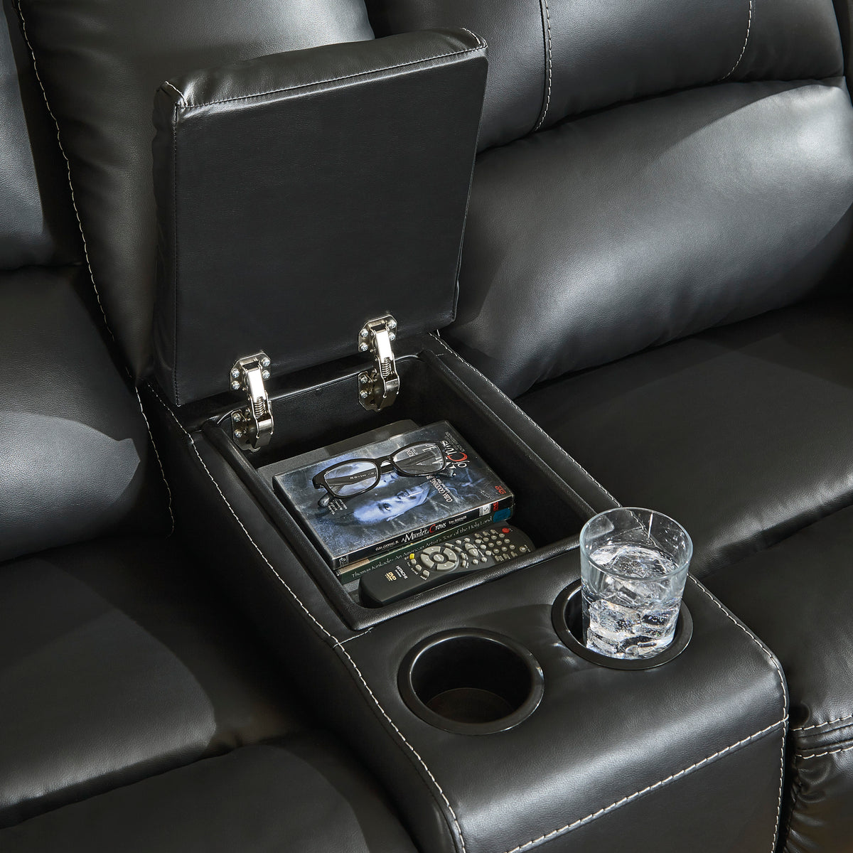 Ashley 77101 Calderwell Black Recliner Set