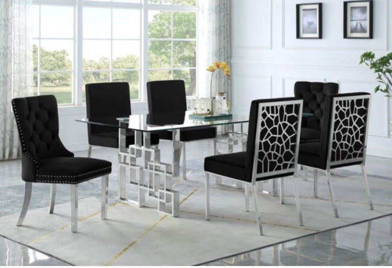 Alexis Black Dining Table Set