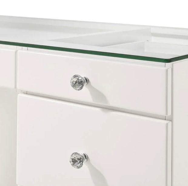 B4850 WHITE AVERY VANITY TABLE