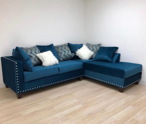 200 cabezas de clavos seccionales azules