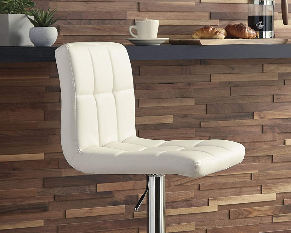 Ashley D120-230 White Barstools