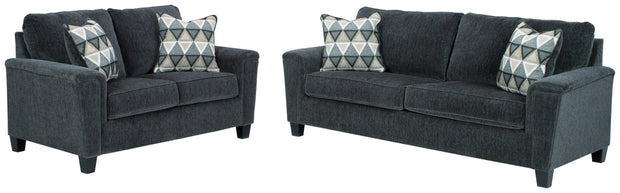 Ashley 83905 Abinger Dark Grey Sofa and Loveseat Set