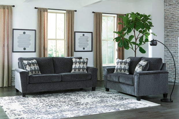 Ashley 83905 Abinger Dark Grey Sofa and Loveseat Set