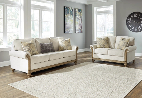 Ashley 85803 Stoneleigh Juego de sofá y sofá de dos plazas en color beige
