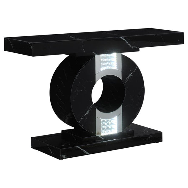 953480 LED Black Console Table