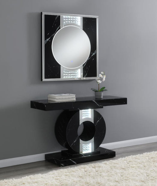953480 LED Black Console Table