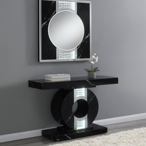 953480 LED Black Console Table