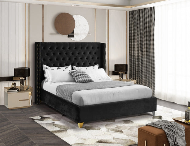 Cama Barolo Terciopelo Negro