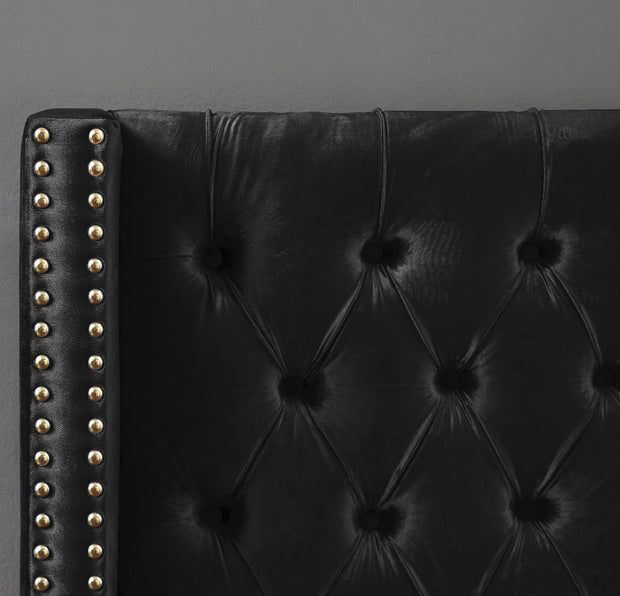 Cama Barolo Terciopelo Negro