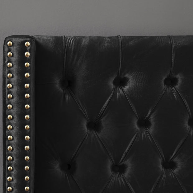 Cama Barolo Terciopelo Negro
