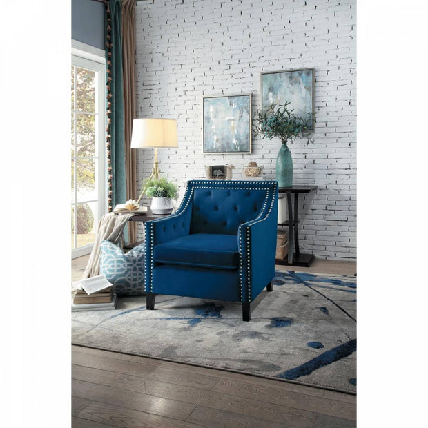 Silla decorativa azul 1297NV