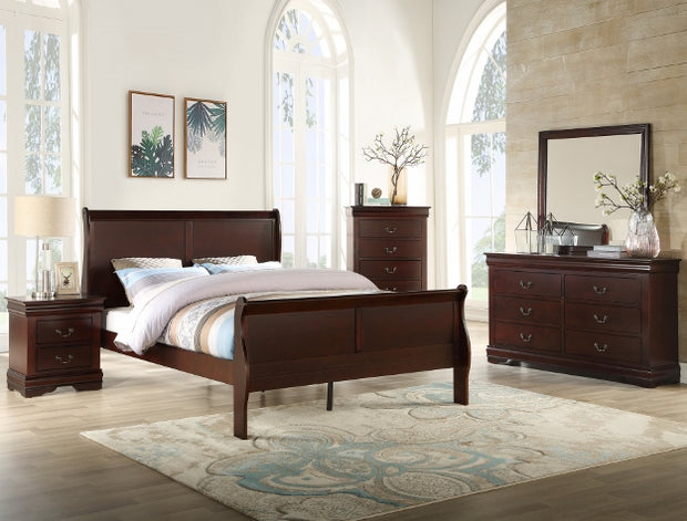 B3850 LOUIS PHILIP BROWN BEDROOM SET