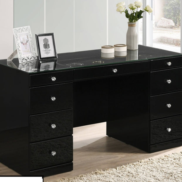 B4850 BLACK AVERY VANITY TABLE
