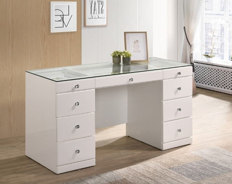 B4850 WHITE AVERY VANITY TABLE