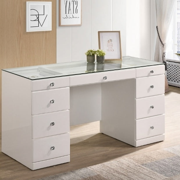 B4850 WHITE AVERY VANITY TABLE