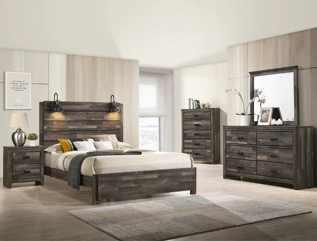 B6800 CARTER BROWN BEDROOM SET